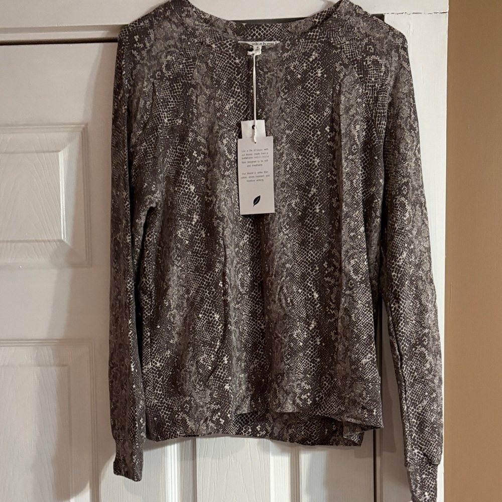 Workshop Republic Clothing Snake Print Sweatshirt